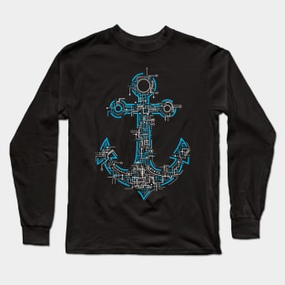 Cyber Anchor Long Sleeve T-Shirt